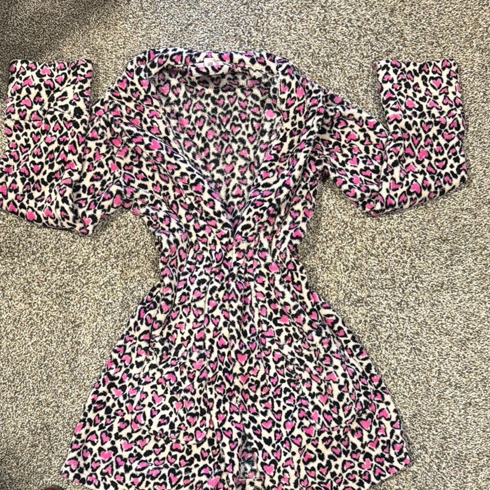 Victoria's Secret Black and Pink Robe